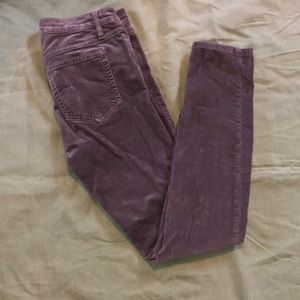 Juniors Gray Corduroy Jeans